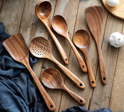 MF - Teak Utensils Set