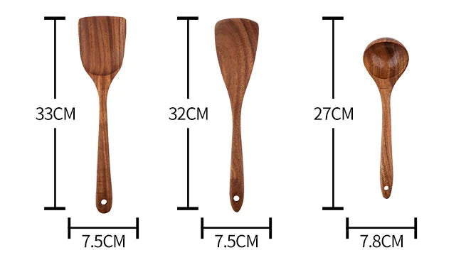 MF - Teak Utensils Set