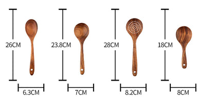 MF - Teak Utensils Set